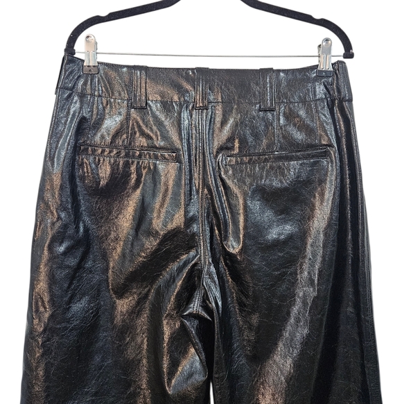 Free People Star-Crossed Lovers Vegan Leather Pants Size 10 - Picture 6 of 10